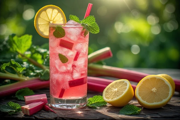Refreshing Rhubarb Lemonade Recipe