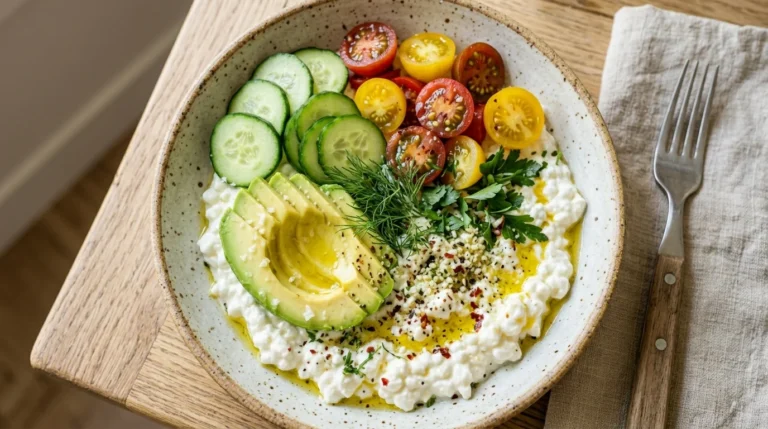 Savory Herb Keto Cottage Cheese Bowl