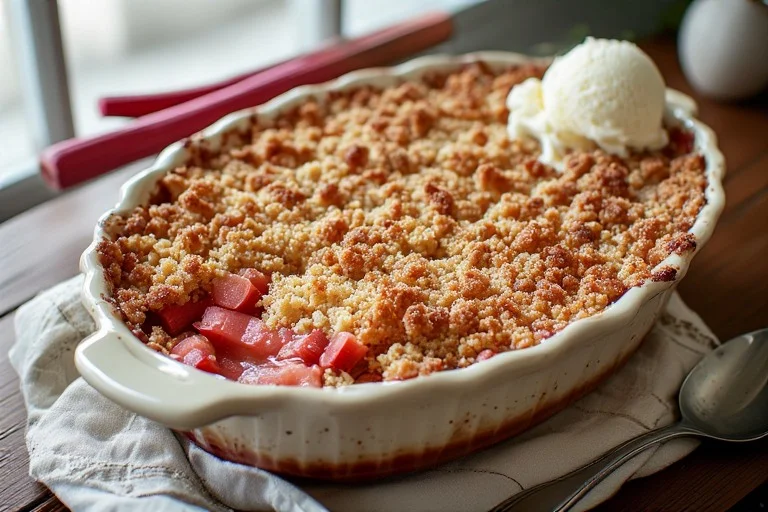 Simple Rhubarb Crumble Recipe