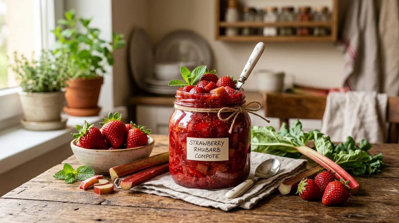 Strawberry Rhubarb Compote Recipe
