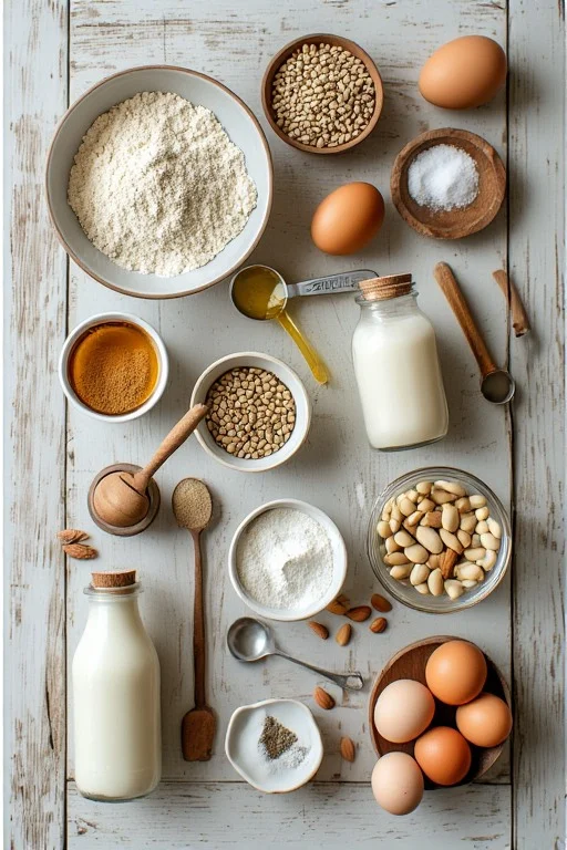 Sunflower Seed Flour Bread Recipe ingrediets