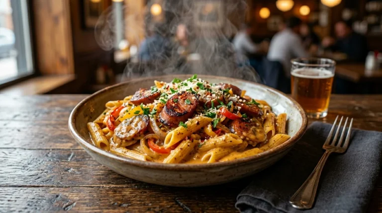 Cajun Sausage Pasta with a Creamy Kick