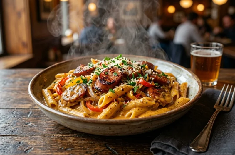 Cajun Sausage Pasta with a Creamy Kick