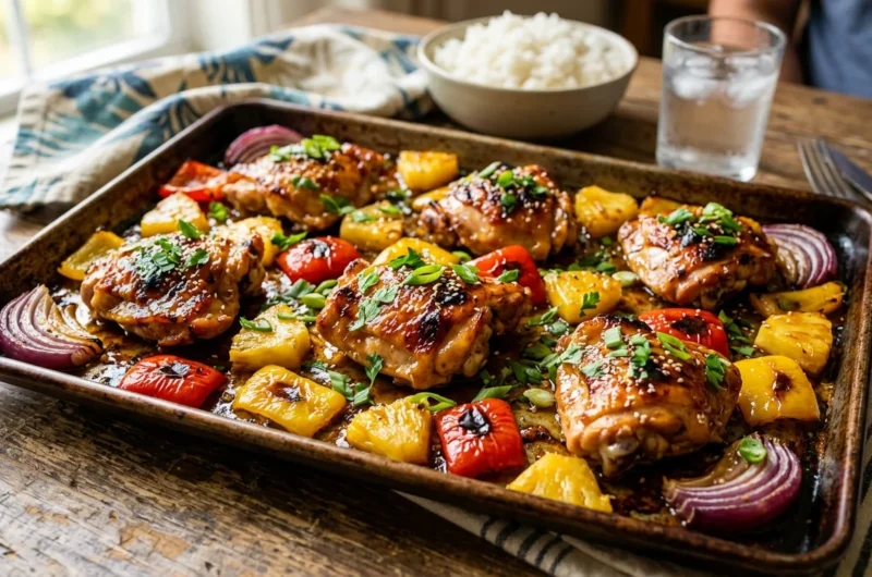 Hawaiian Chicken Sheet Pan