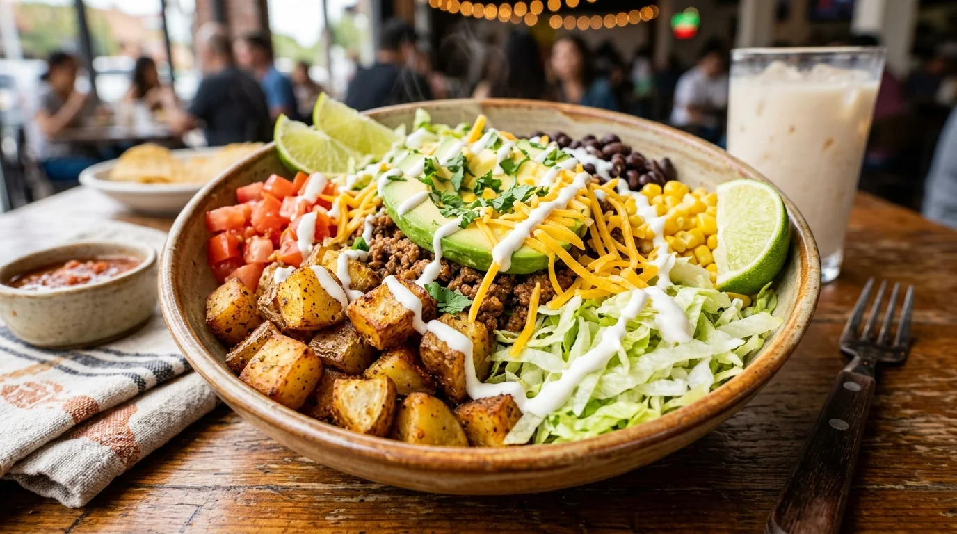Loaded Potato Taco Bowl