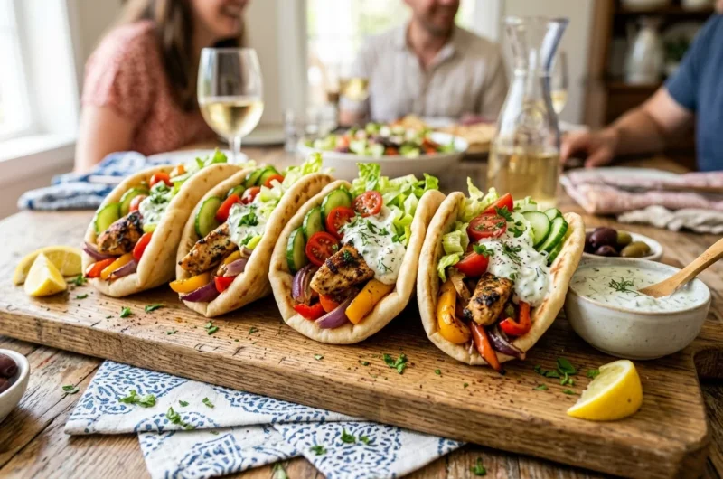 Sheet Pan Chicken Pitas